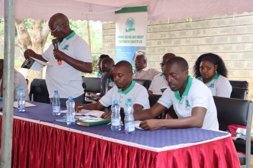Former  Chairman addressing members during the 6th AGM